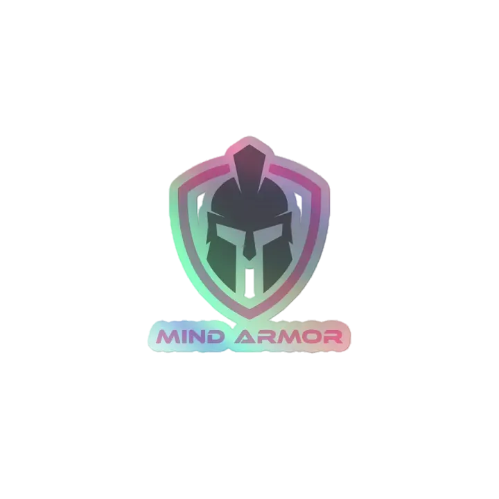 Mind Armor - Kiss-Cut Holographic Sticker- Pink product image (1)