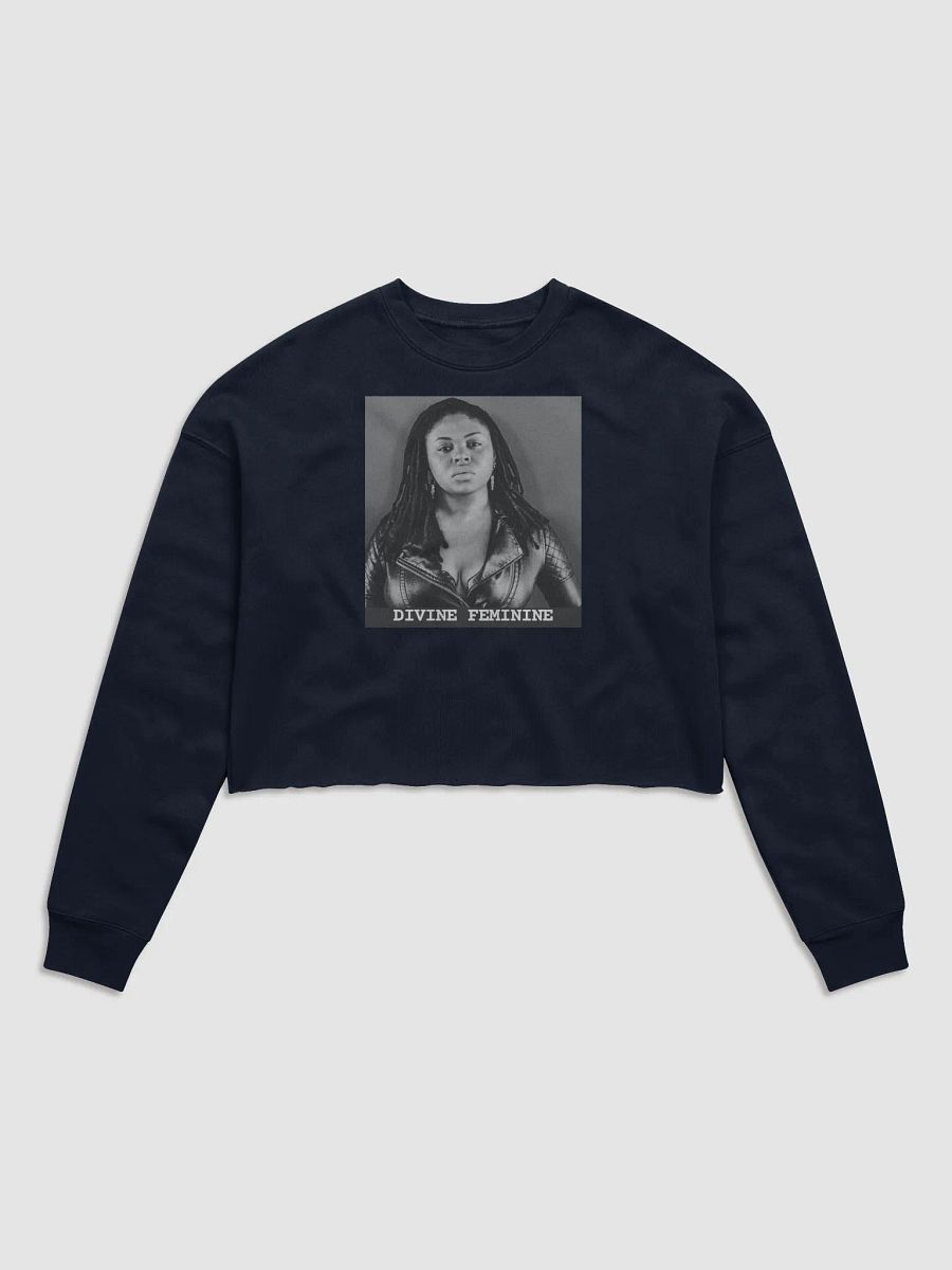 Divine Feminine Navy Crop Sweatshirt product image (1)