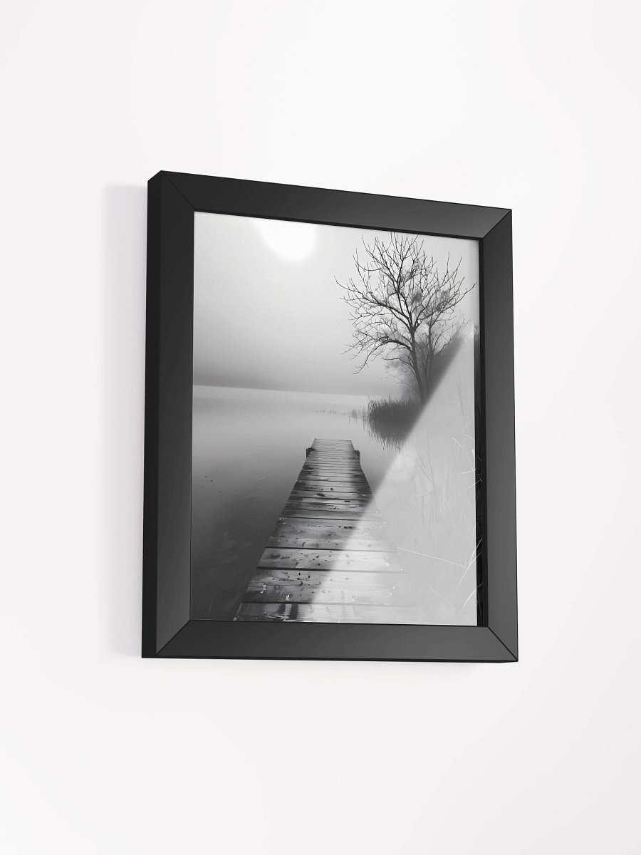 Tranquil Misty Lakeside Framed Poster product image (3)