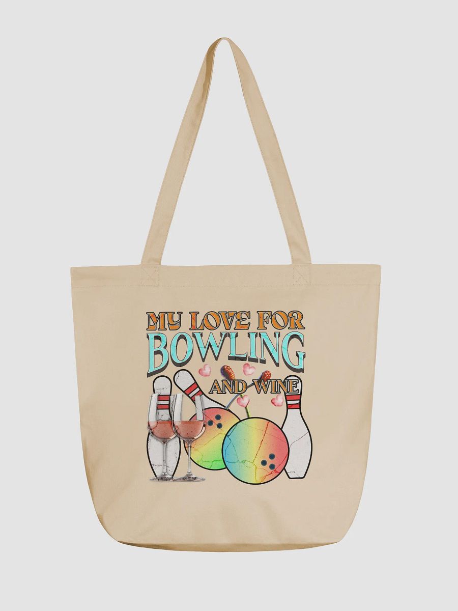 My Love For Bowling And Wine Lover Tote Bag product image (5)