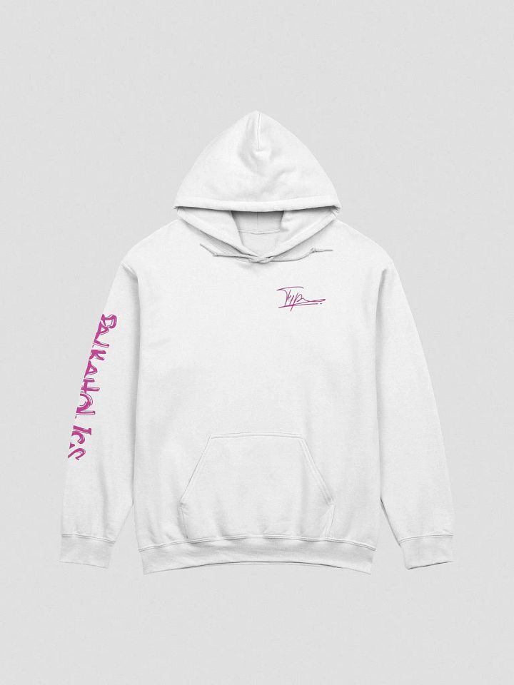 T4P Hoodie, White/Violet (Gildan Classic) product image (1)