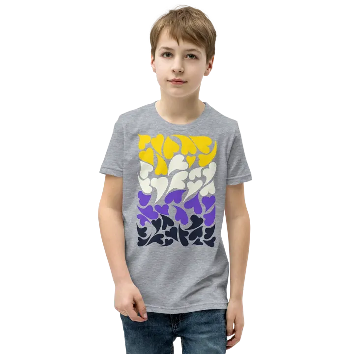 Nestled PRIDE Nonbinary T-shirt (Youth) product image (3)