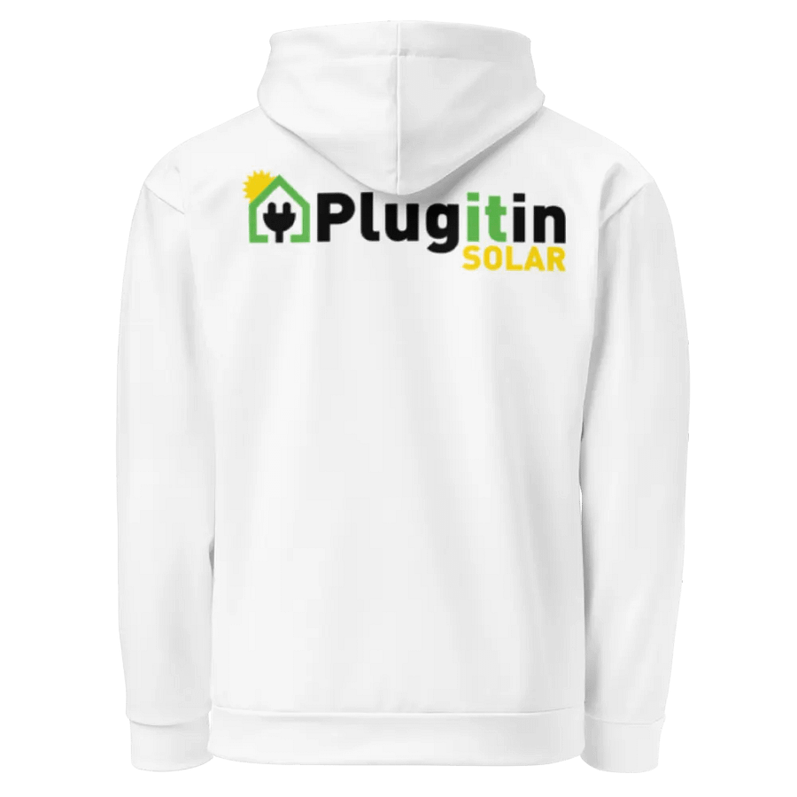 Plug It In Solar High-Quality Recycled Unisex Hoodie product image (3)
