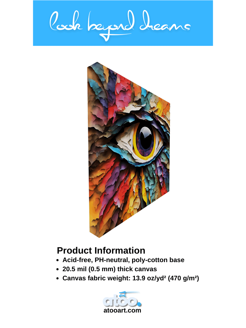 Paper Collection | The Dangerous Eye Contact | Canvas Art Painting product image (7)