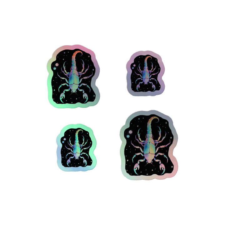 Tie Dye Scorpion Holo Stickers product image (2)