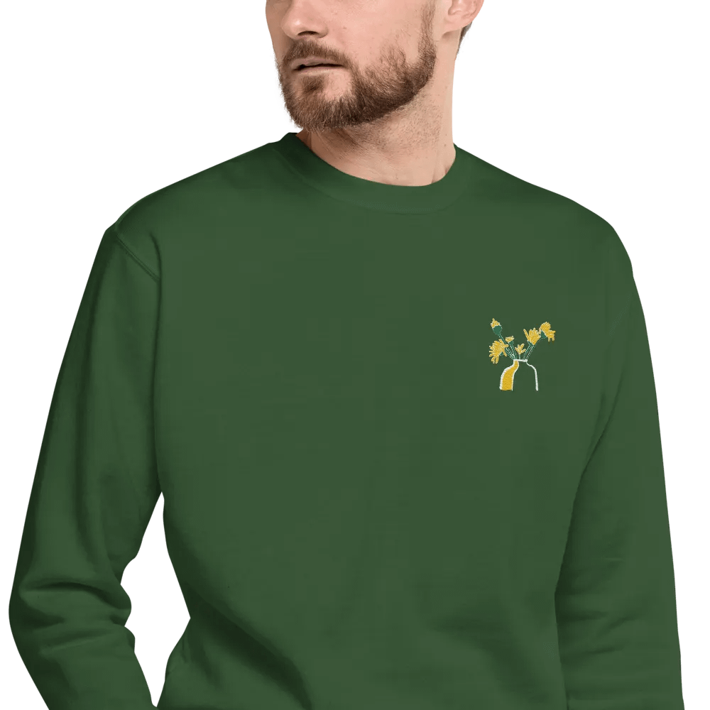 Flower vase doodle sweatshirt product image (107)