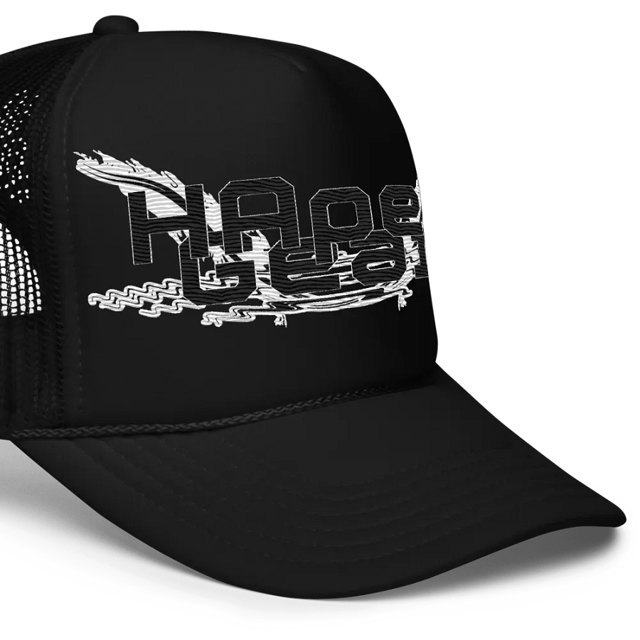 HApex Gear Black Embroidered Otto Foam Trucker Hat product image (7)