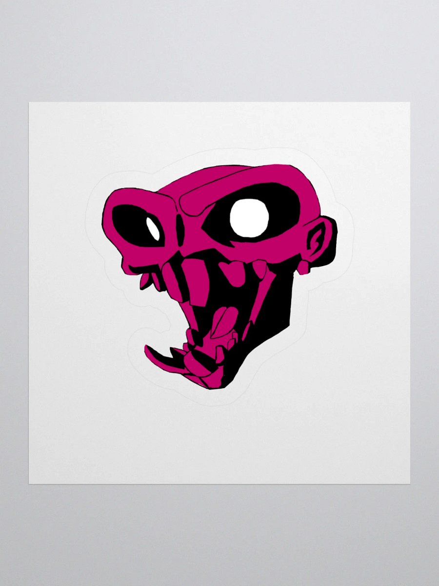 Zombie Monkey Velvet Kiss Sticker product image (3)