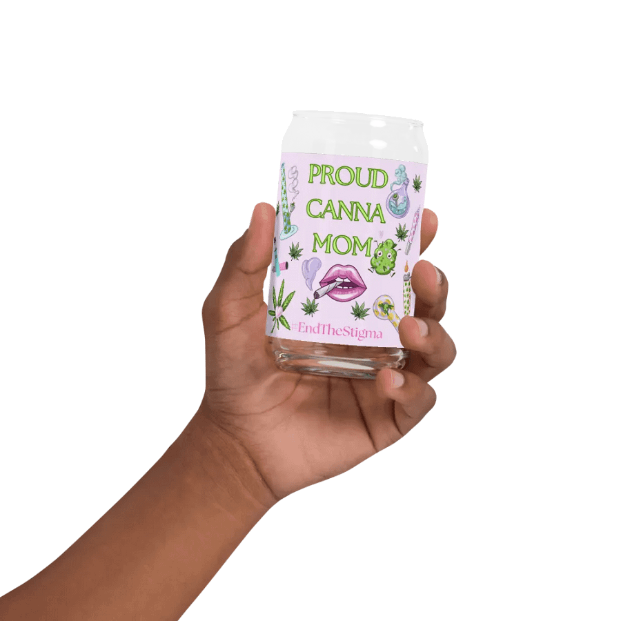 Proud Canna Mom Can-Shaped Glass product image (32)