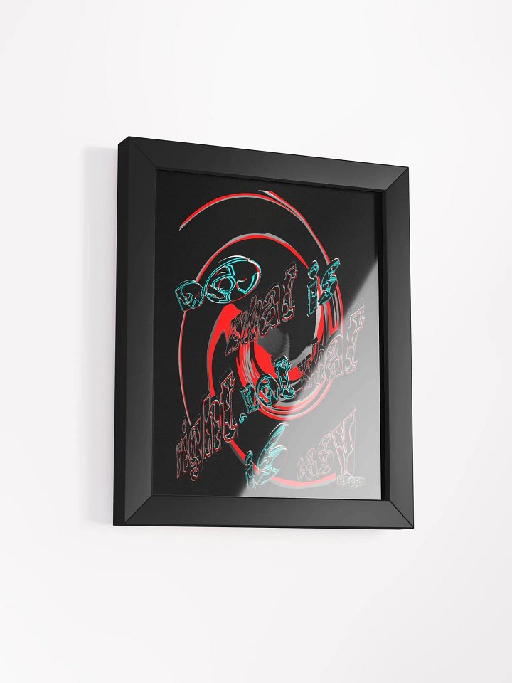 Do What Is Right Not What Is Easy - Framed - Black - High-Quality Poster product image (2)