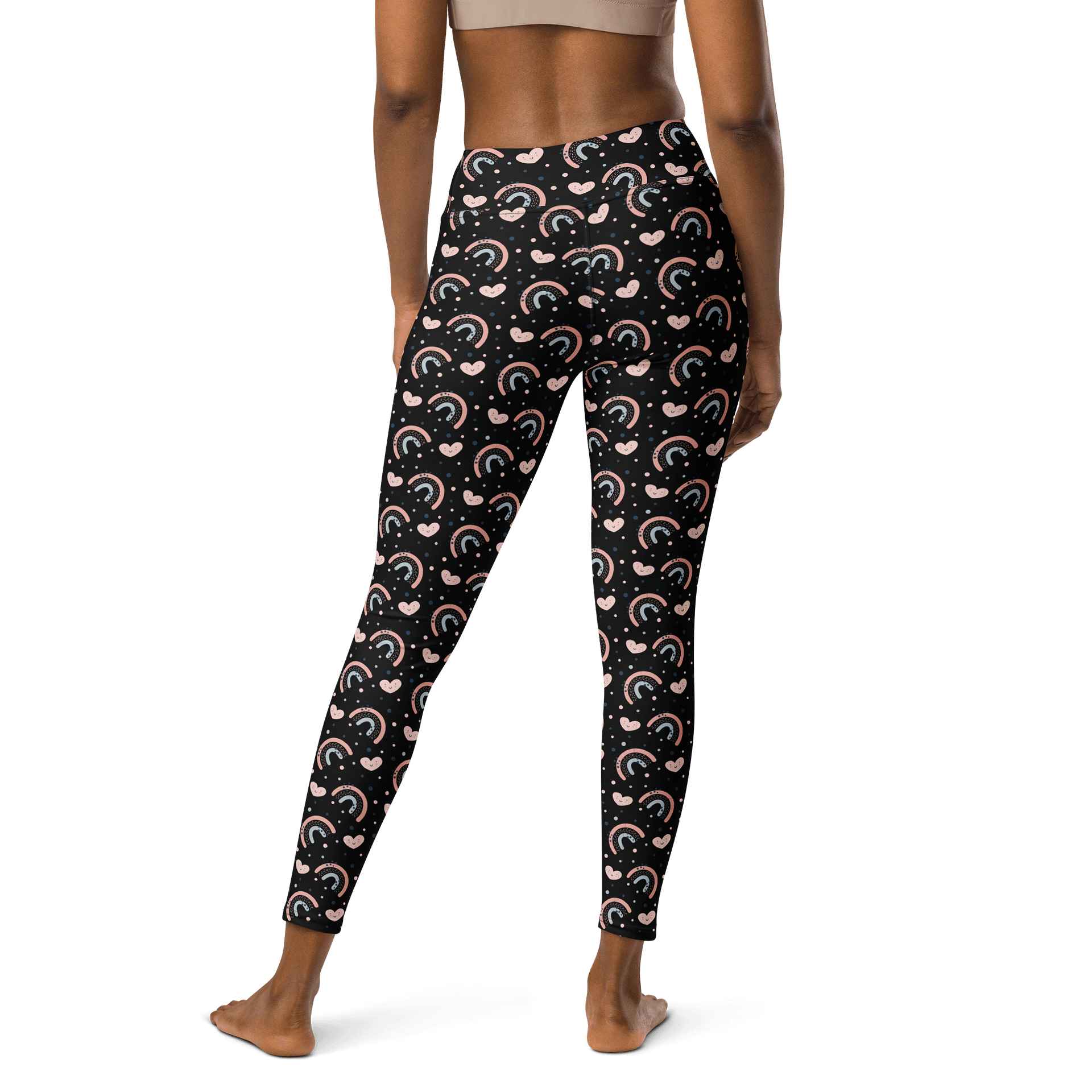 Rainbow Heartbeat High-Waisted Leggings - All-Day Comfort Fit product image (2)