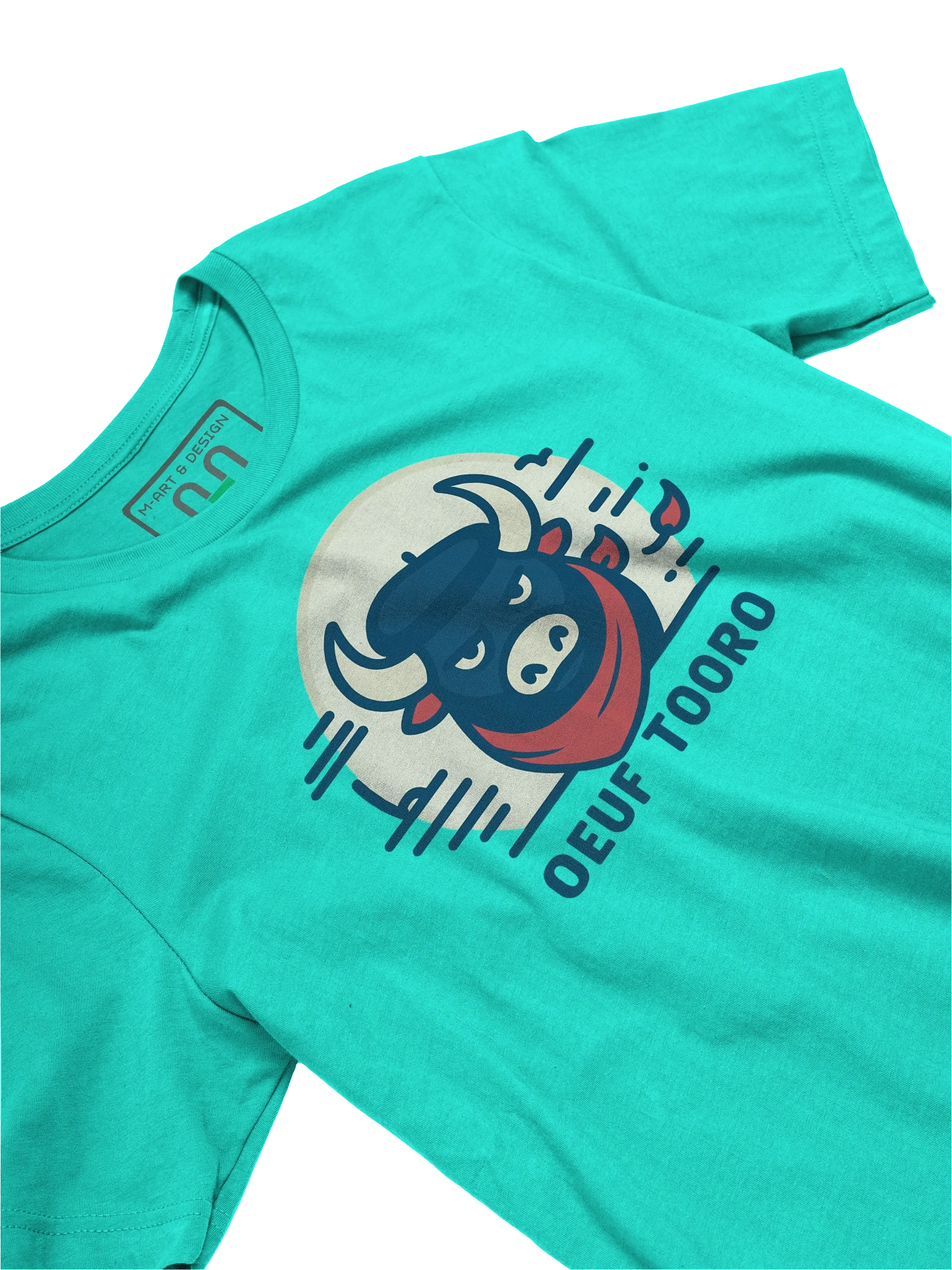 French Bull Graphic T-Shirt – OEUF TOORO by M-Art & Design product image (25)