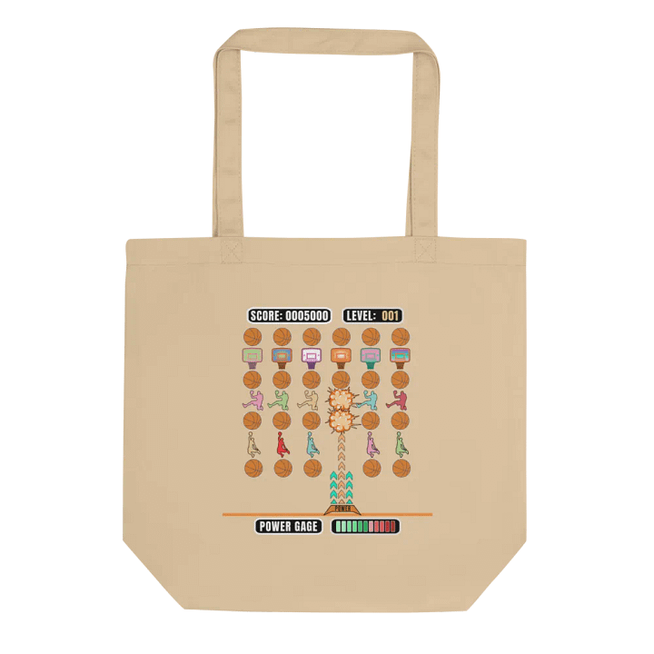 Space Gamer Basketball Hoops Madness Eco Tote product image (1)