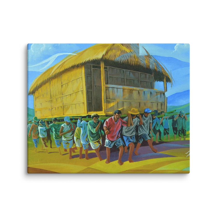 Canvas Print - Bayanihan Painting by JMLisondra product image (9)