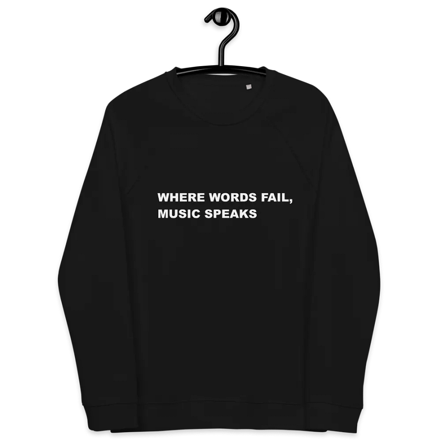 MUSIC SPEAKS SWEATSHIRT in black product image (7)