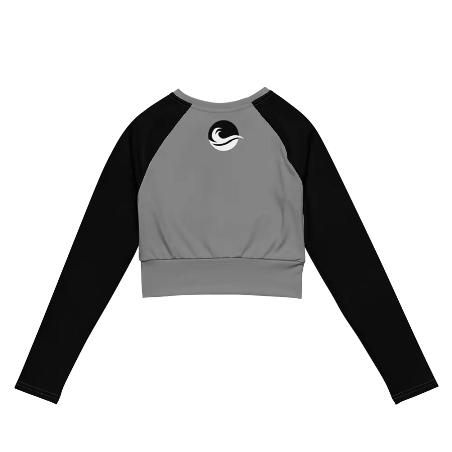 White Wave Cropped Rash Guard product image (2)