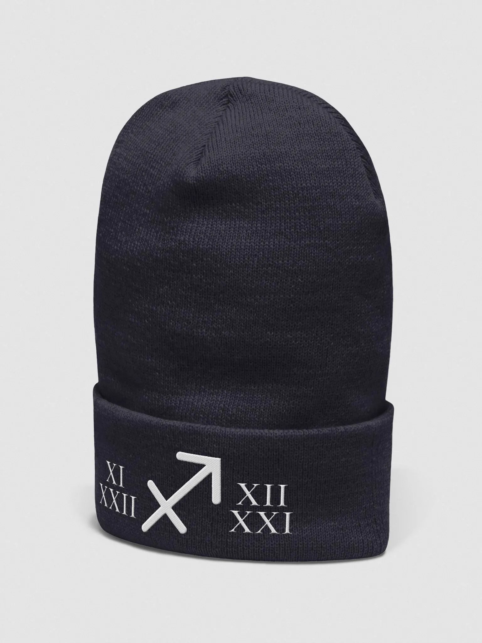 "Sagittarius Spirit: Wanderer’s Heart" Dynamic Motion Embroidered Beanie product image (2)