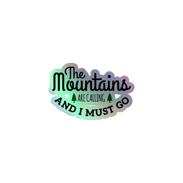 Mountain Calling Holographic Sticker Sheet product image (1)
