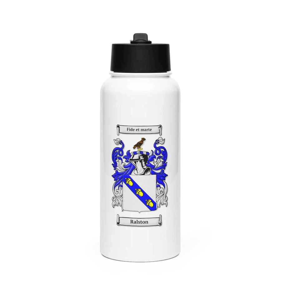 Ralston Family Crest - Stainless Steel Sports Water Bottle product image (1)