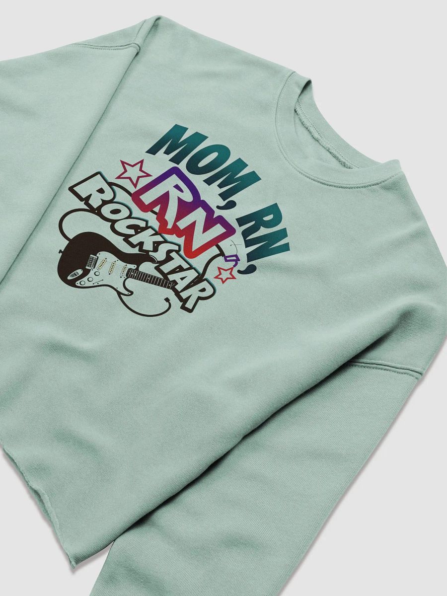 Rockstar Mom RN Women's Crop Sweatshirt product image (10)