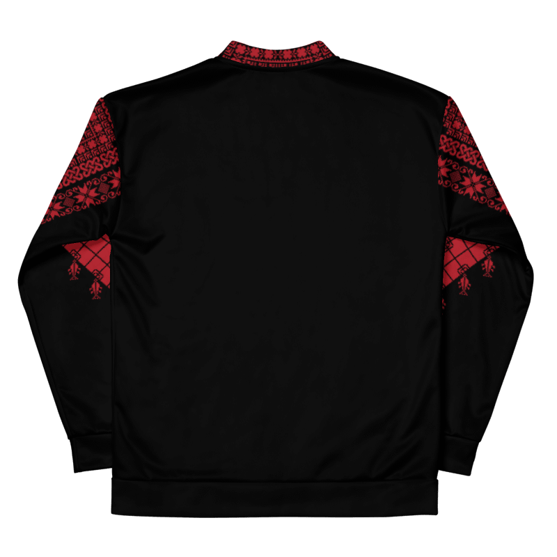 Red Tatreez Unisex Bomber Jacket product image (2)