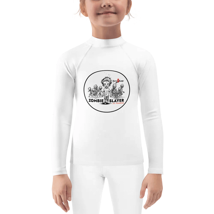 Zombie Slayer Kids Rash Guard product image (1)