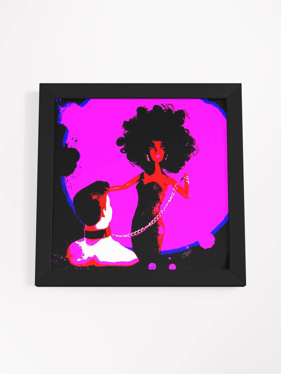 Domme and her loyal sub Vibrant Ayous Wood Framed Poster product image (17)