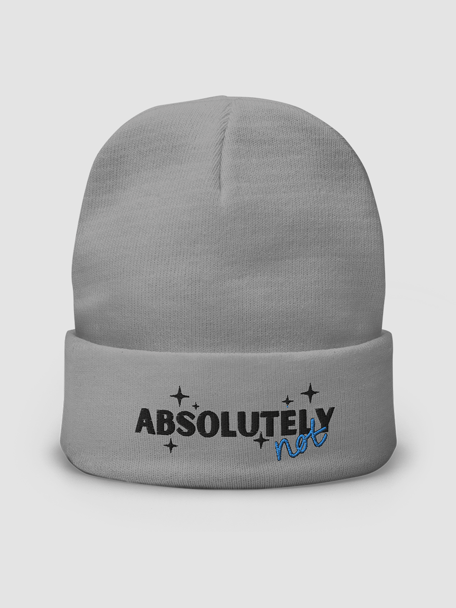 Absolutely Not Beanie [Black Text] product image (1)