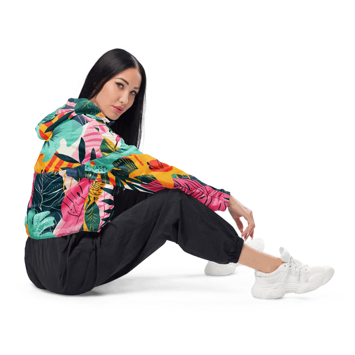 Palm Breeze Cropped Windbreaker product image (2)
