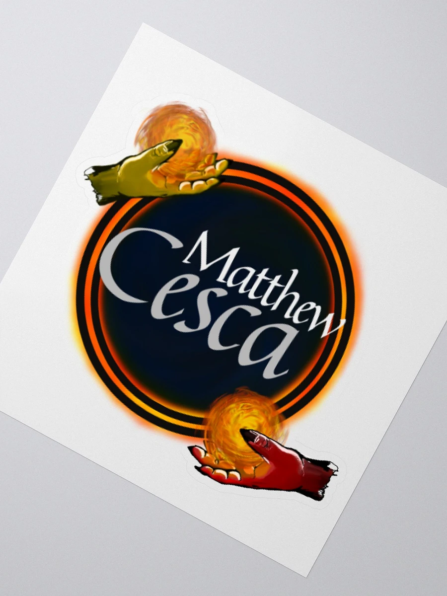 Matthew Cesca Author Logo White Background Sticker product image (2)