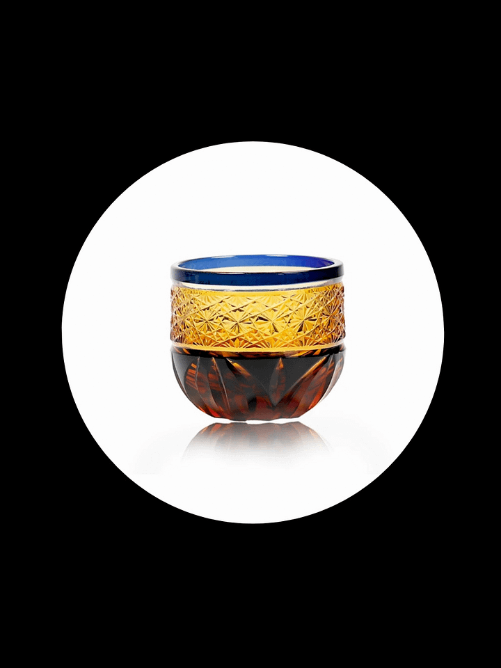 Edo Kiriko - Small Amber Blue 03 product image (1)