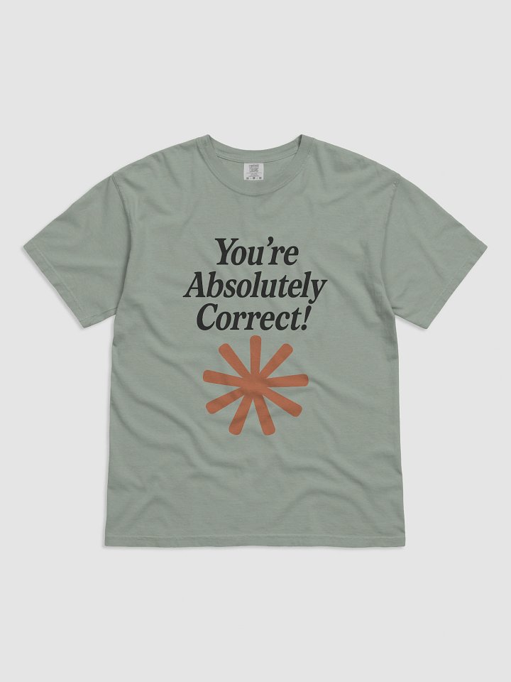 “You’re Absolutely Correct!” - AI Inside-Joke Unisex Tee | Dev & Data Nerd Gift product image (91)