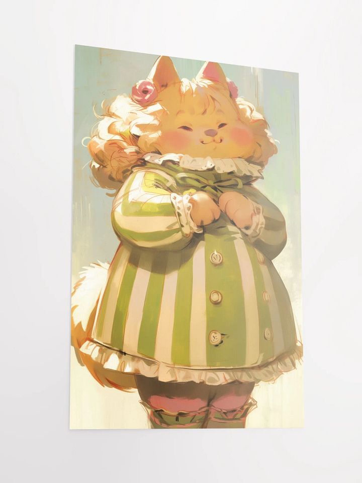 Whimsical Cat Vintage Poster product image (2)