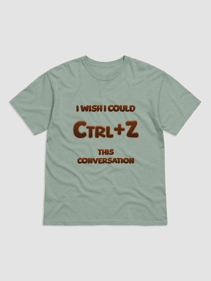【Ctrl+Z】Orange Text Garment-Dyed Heavyweight T-Shirt product image (1)