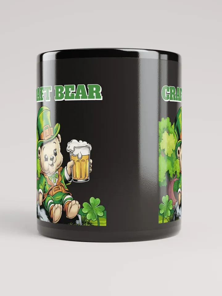 Craft Bear - St. Patrick's Day Black Coffee Mug product image (2)