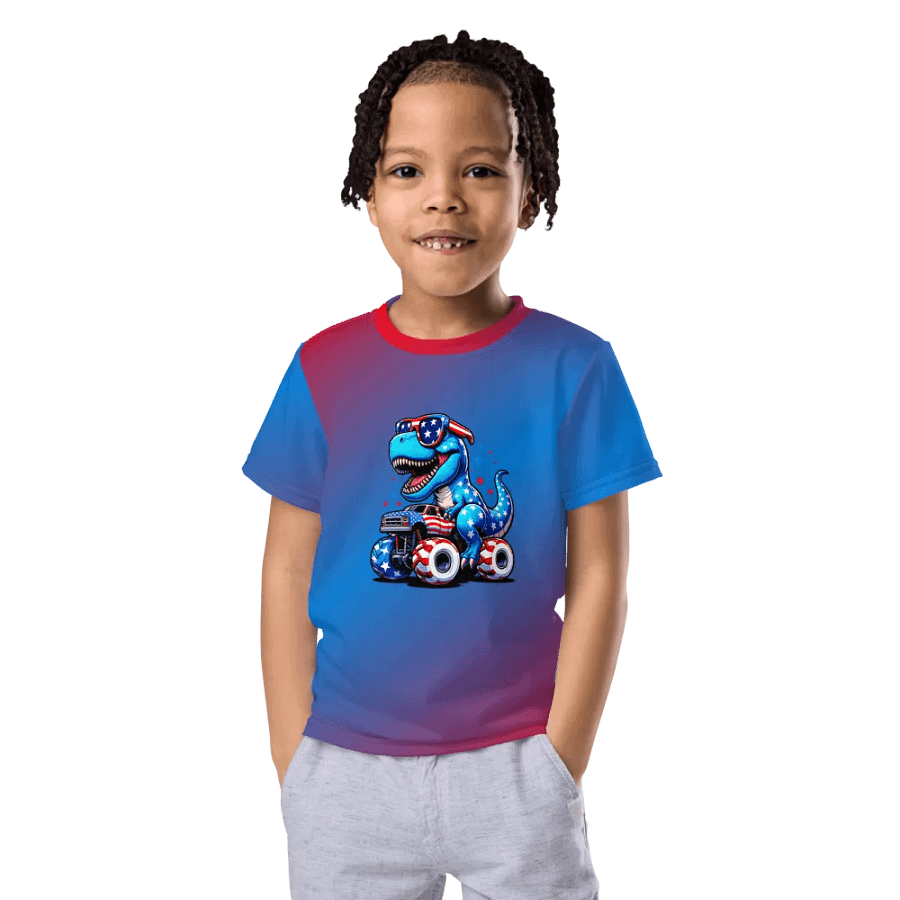 Patriotic T-Rex Riding Monster Truck product image (4)