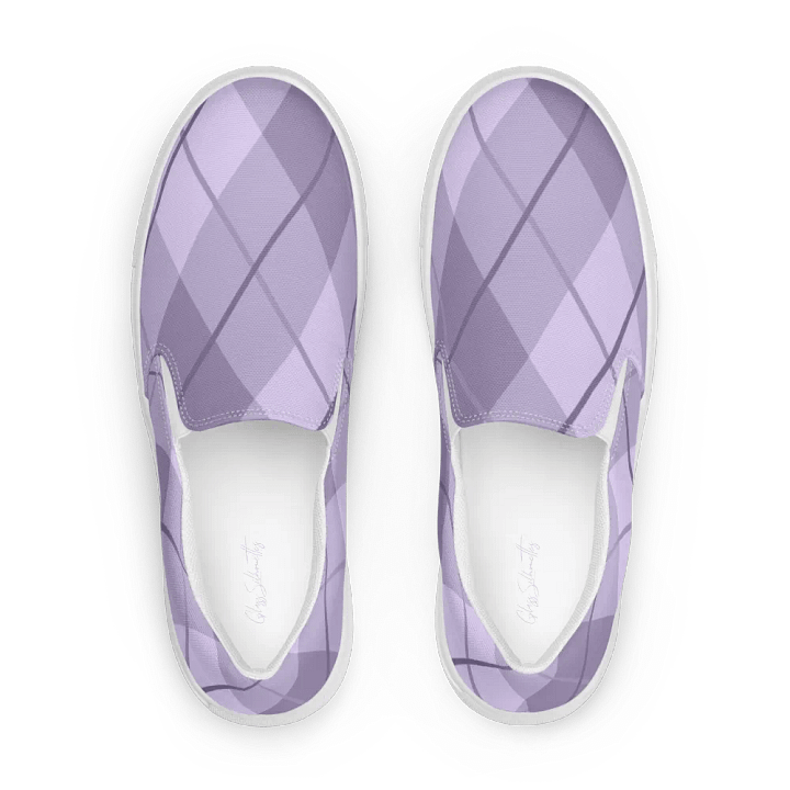 Lilac Argyle Women's Slip-Ons product image (1)