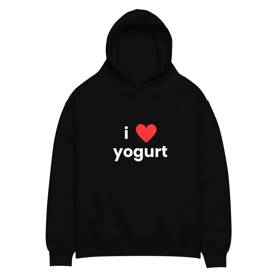 unisex "i ❤ yogurt" oversized hoodie product image (2)