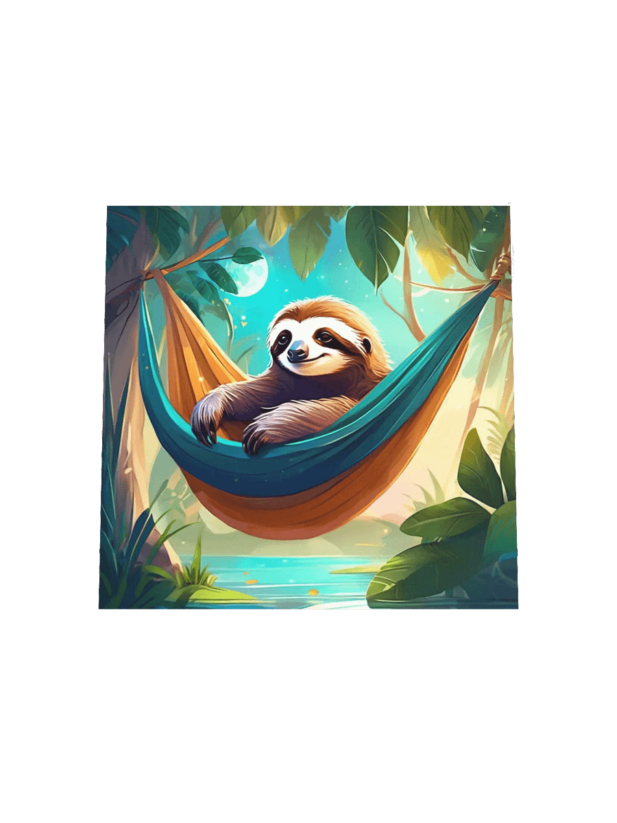 Sloth Serenity Matte Poster product image (20)