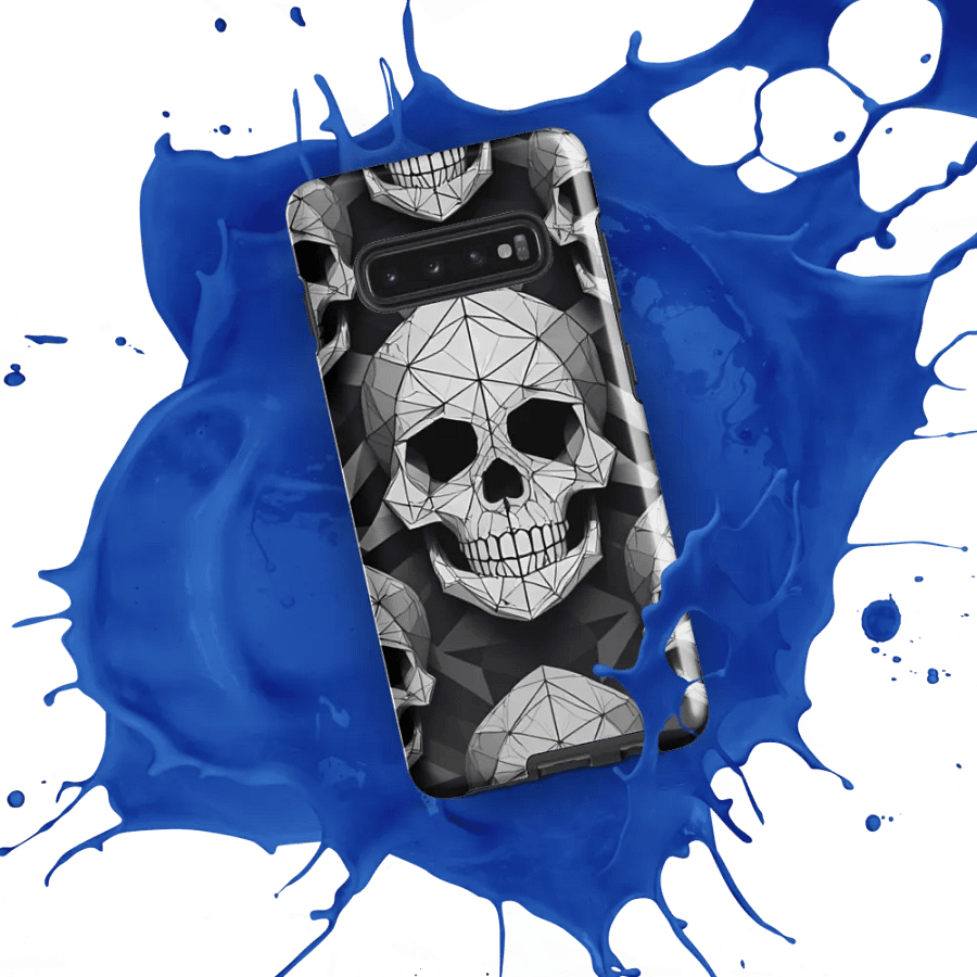 Edgy Geometry: Geometric Skull Samsung Galaxy Case product image (52)