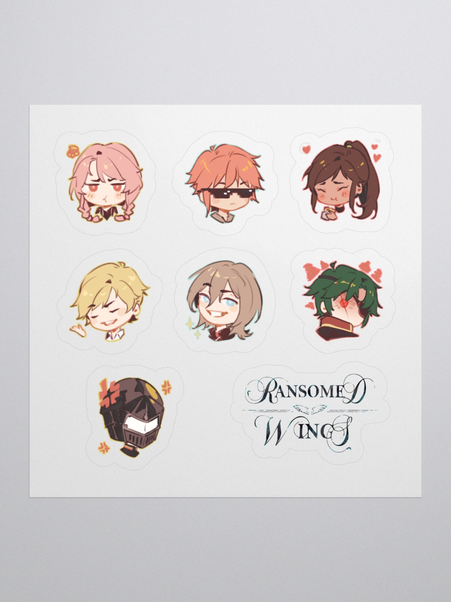 Ransomed Wings - Chibi Expressions Sticker Sheet 02 product image (1)