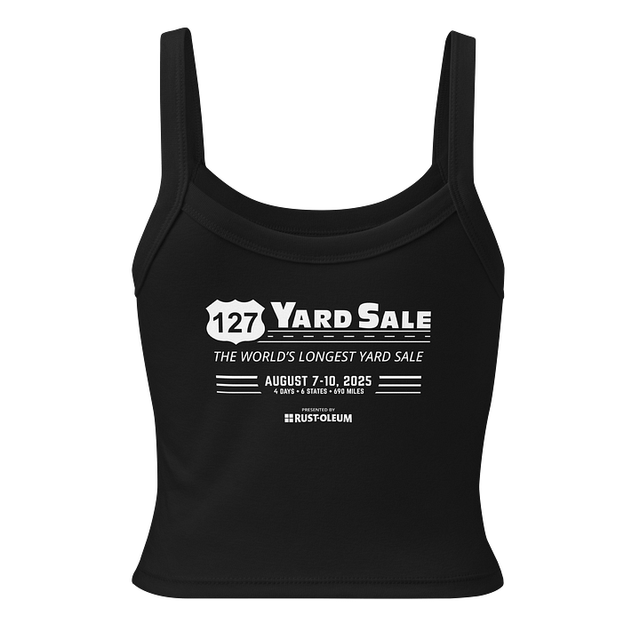 127 Yard Sale (2025) Vintage - Bella+Canvas Women's Micro-Rib Tank Top - Black product image (2)