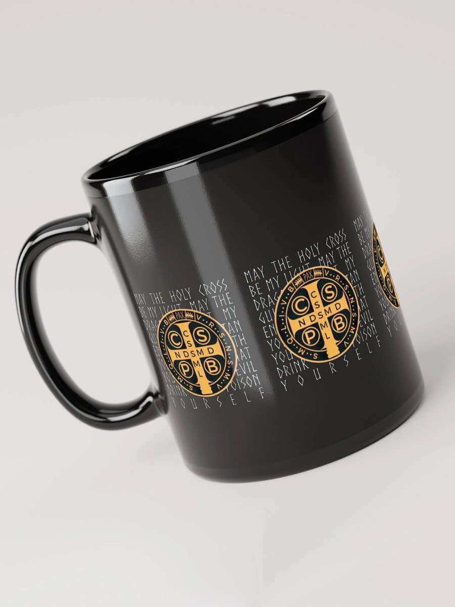 Cross Medallion Black Mug product image (3)
