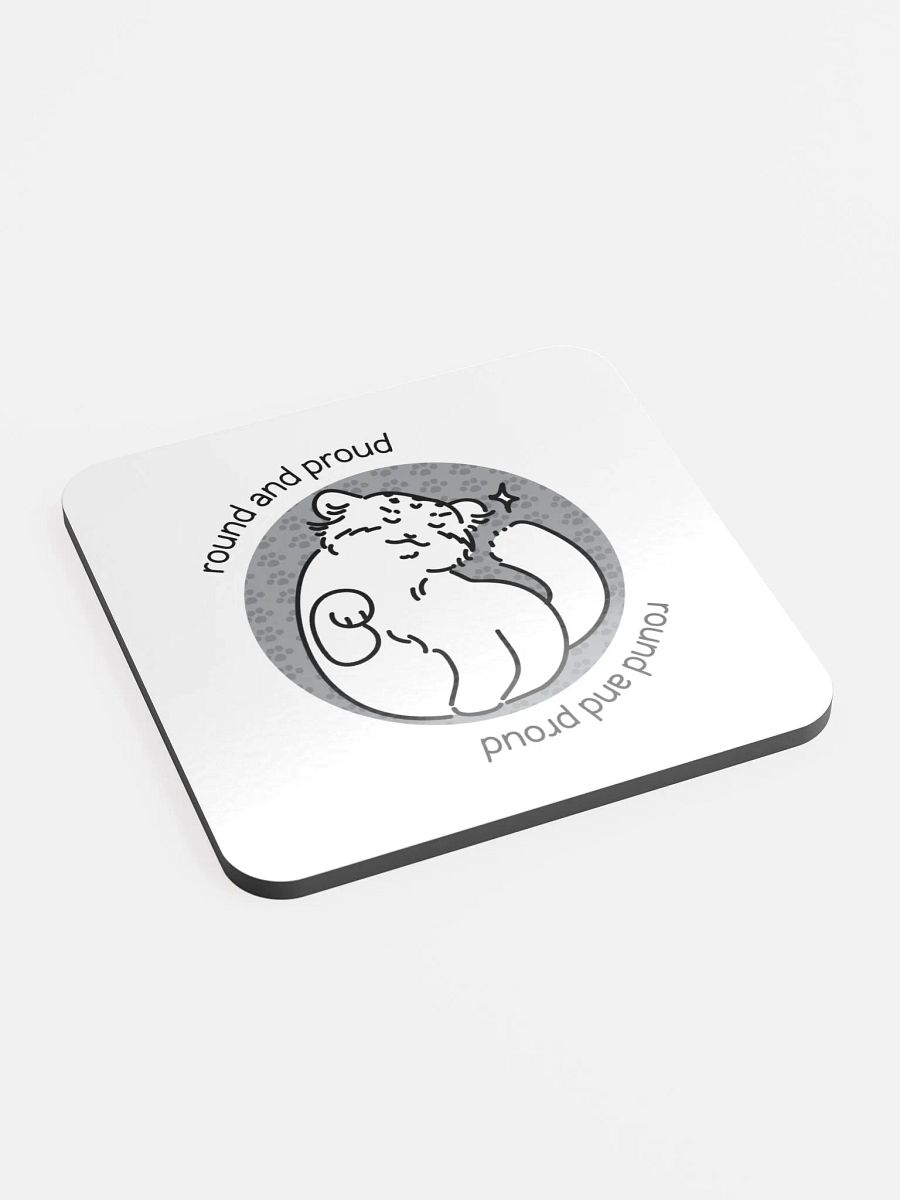 Round and Proud Manul Unlabeled Version - Coaster product image (2)
