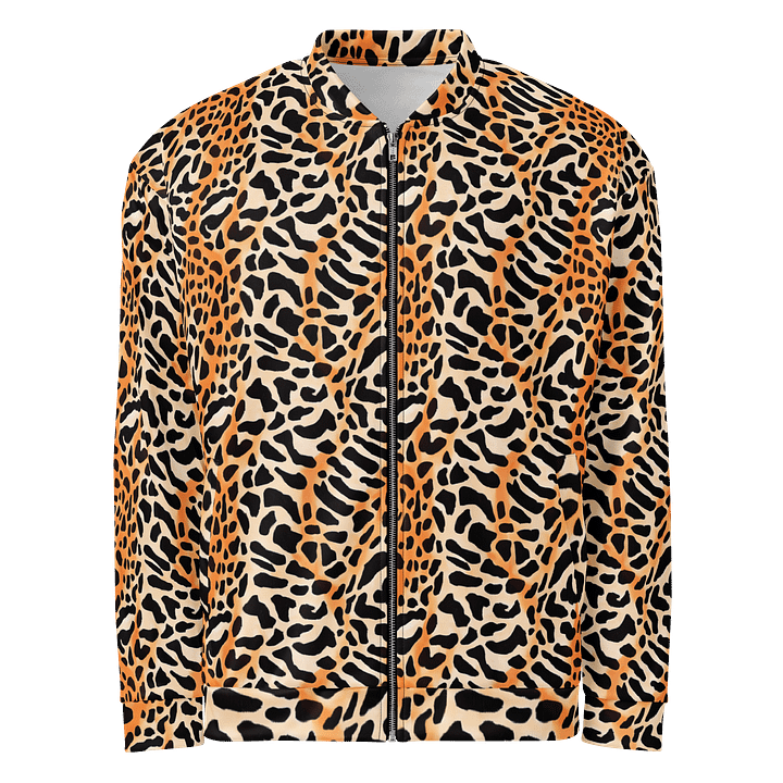 Orange Giraffe Bomber Jacket product image (1)