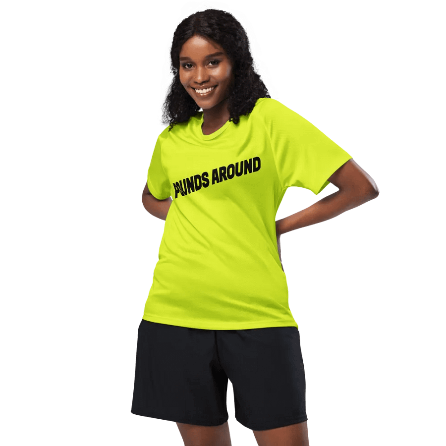 POUNDS AROUND YELLOW AND BLACK SPORTS SHIRT product image (5)