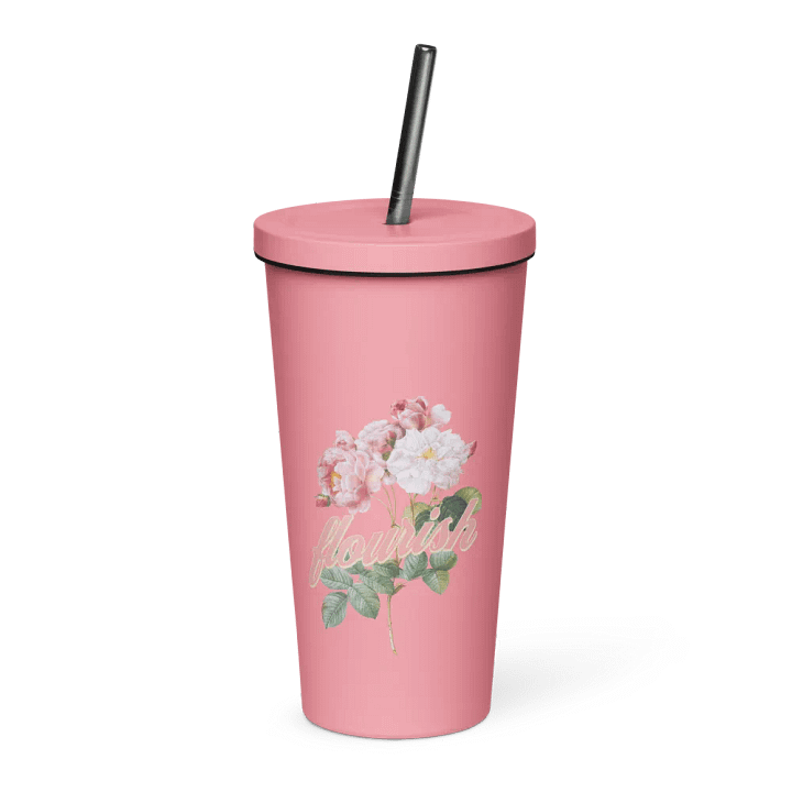 Flourish Rose Insulated Tumbler product image (1)