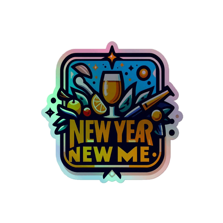 New Year New Me Holographic Sticker Sheet product image (2)