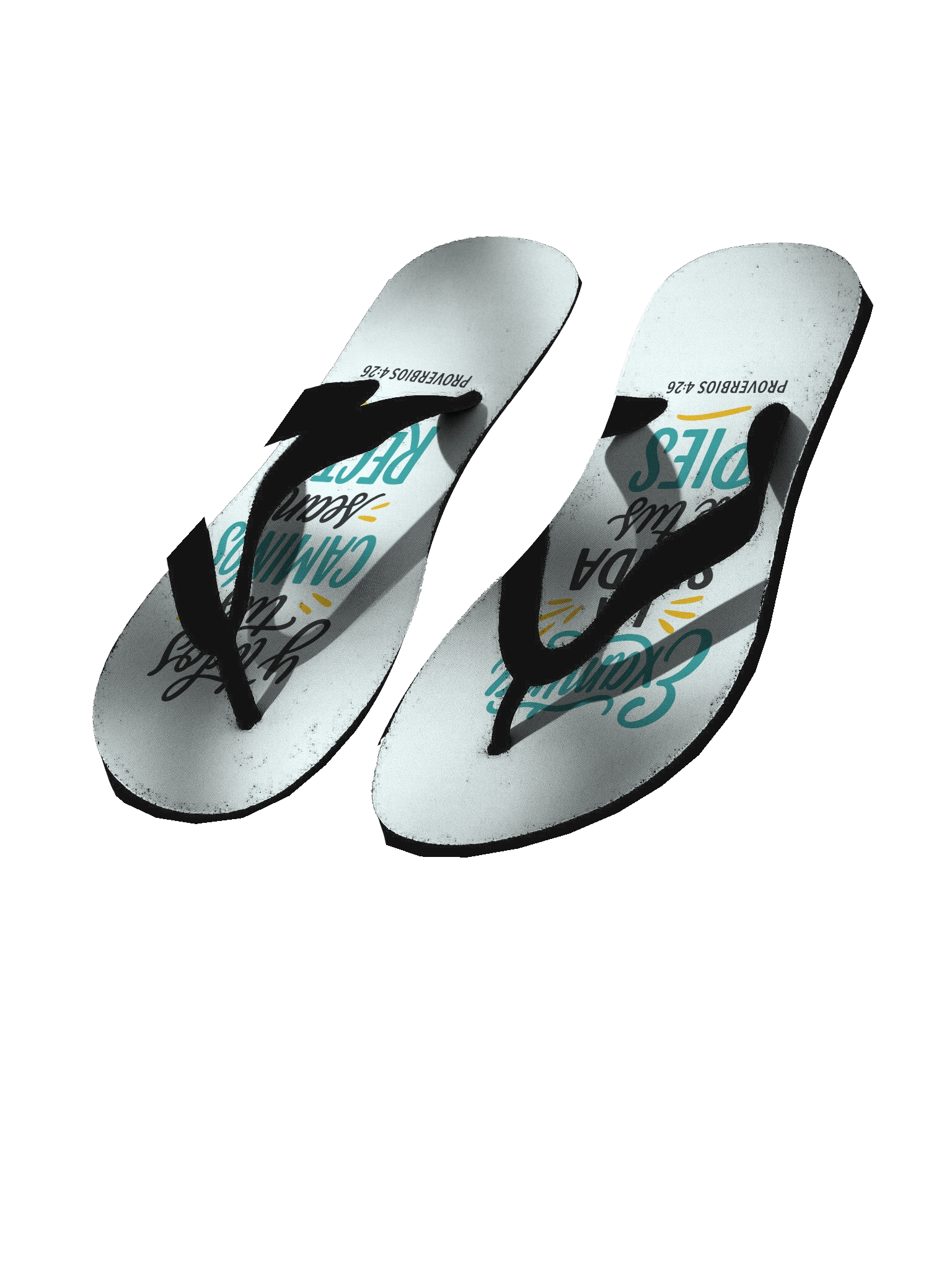 Christian Flip-Flops (Spanish Verse) – Proverbs 4:26 product image (1)