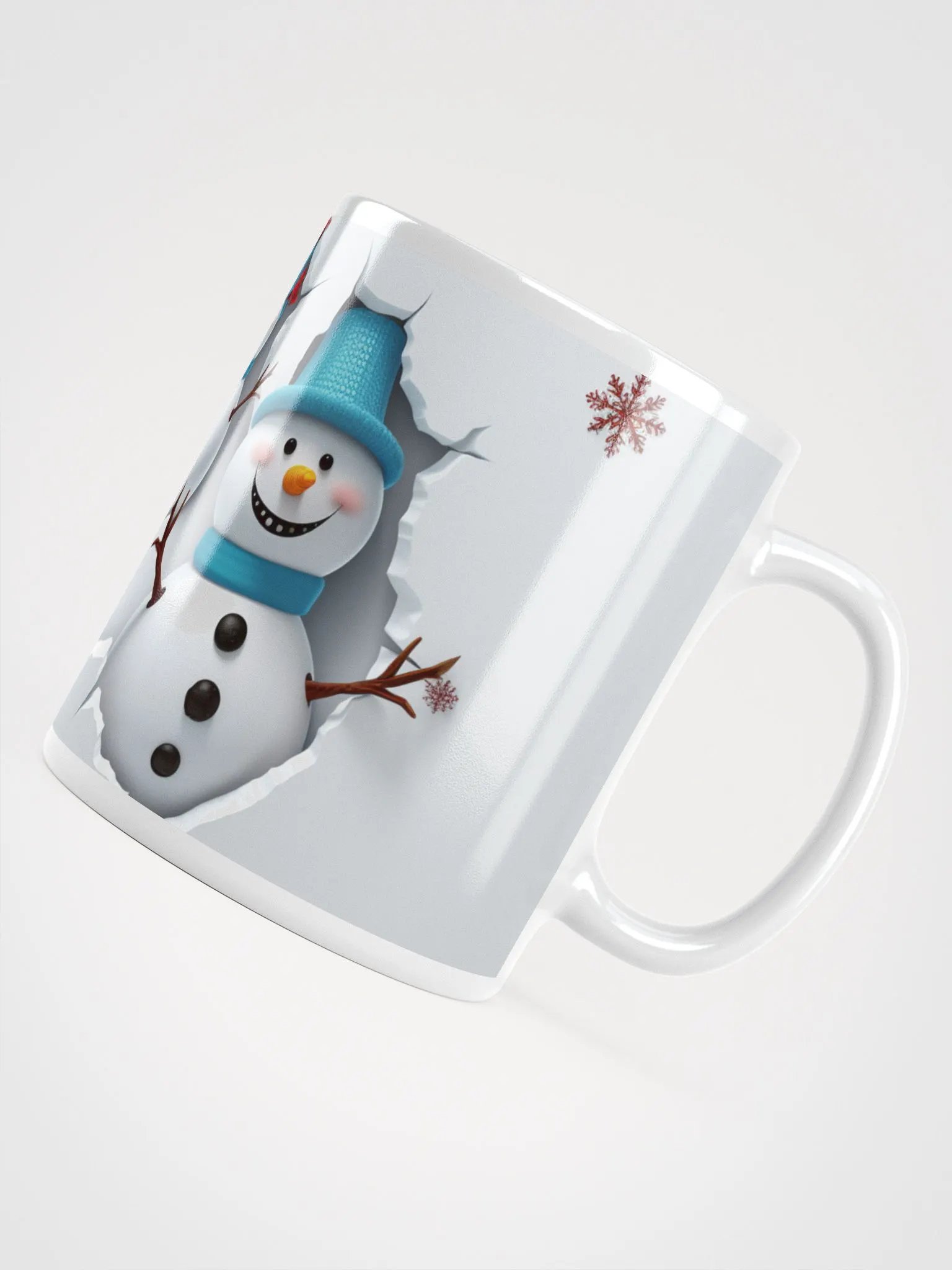 "Snowman Surprise" - A Whimsical Winter Wonderland Mug product image (4)